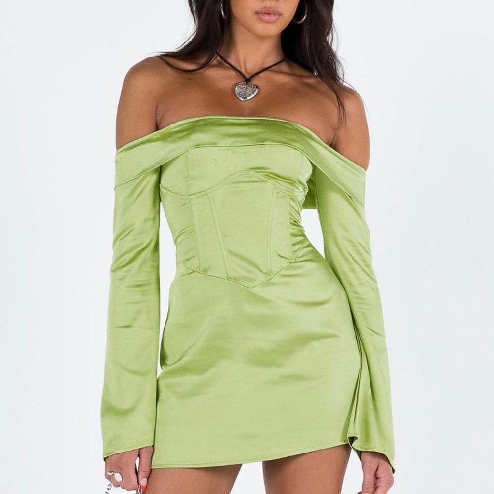 Princess Polly Mayla Green Corset Dress